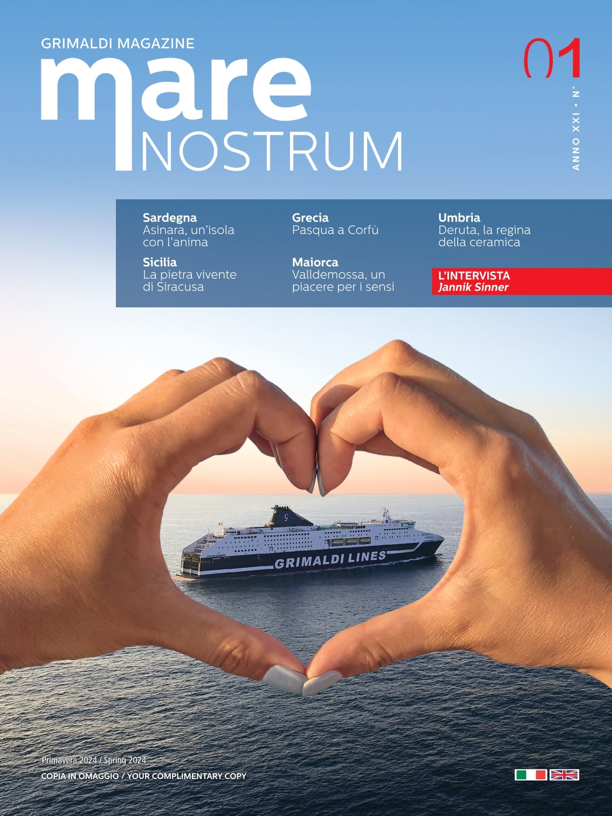 Grimaldi Magazine Mare Nostrum (Anno XXI n. 1) Italiano-Inglese